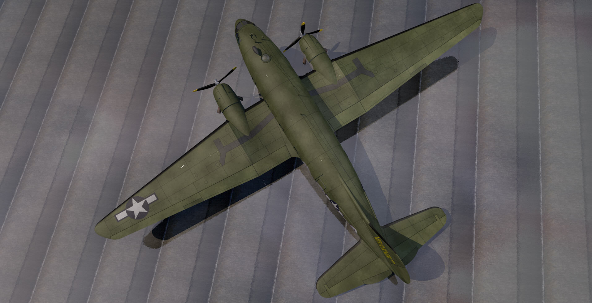 Curtiss-Wright C-46 Commando 3D model_9