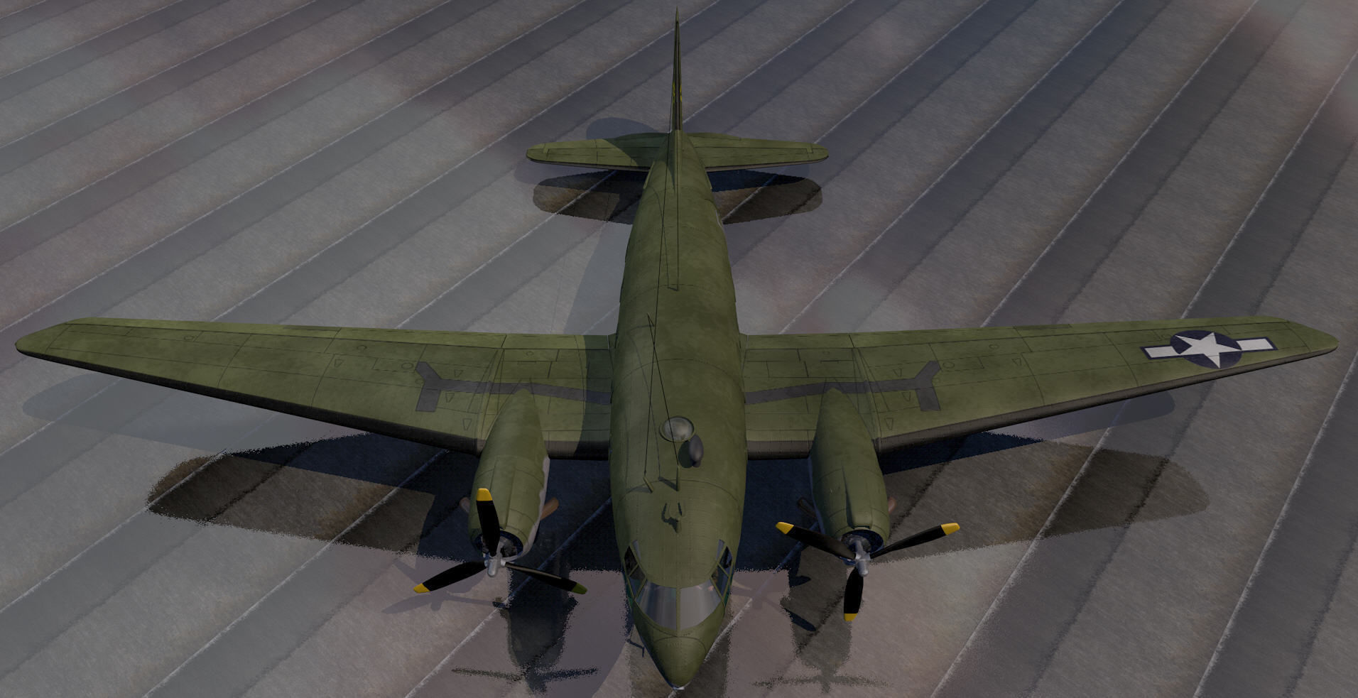 Curtiss-Wright C-46 Commando 3D model_6