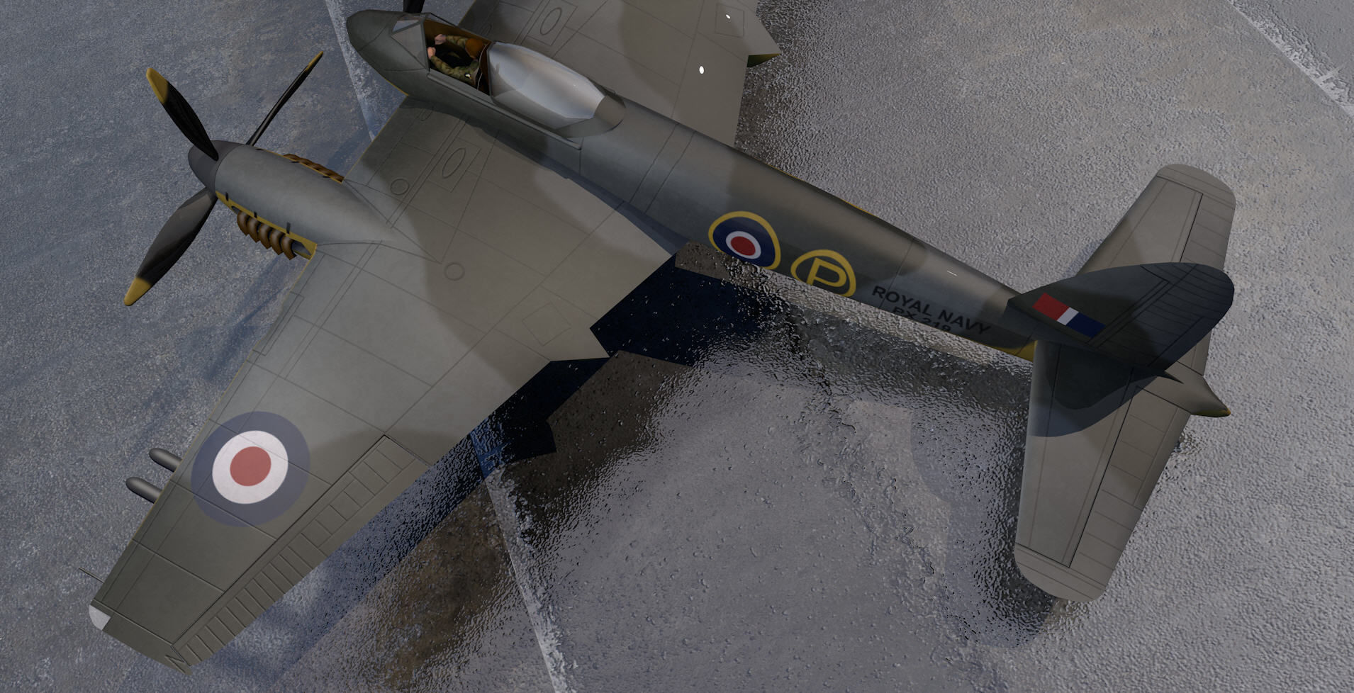 DeHavilland Hornet F Mk-1 3D model_5