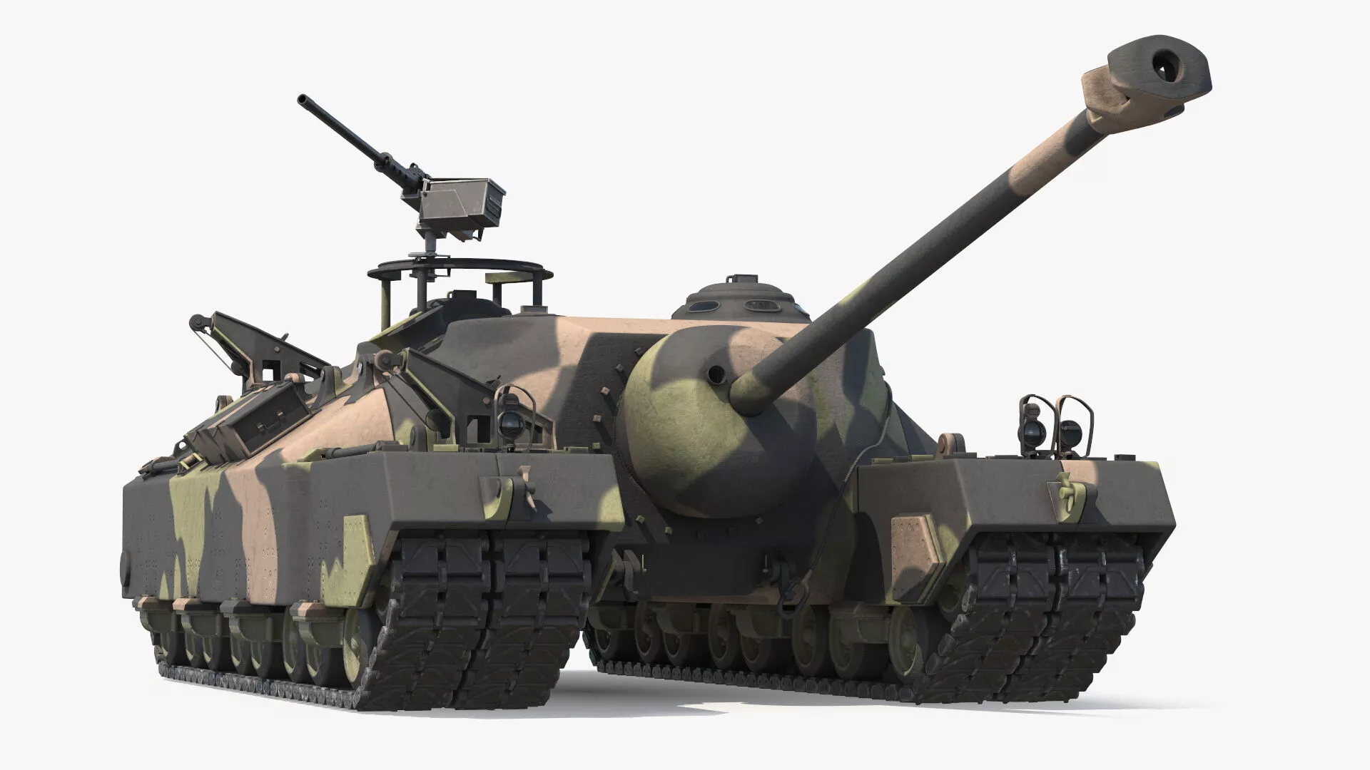 Armored Combat Vehicle With Camouflage Paint Rigged 3D model