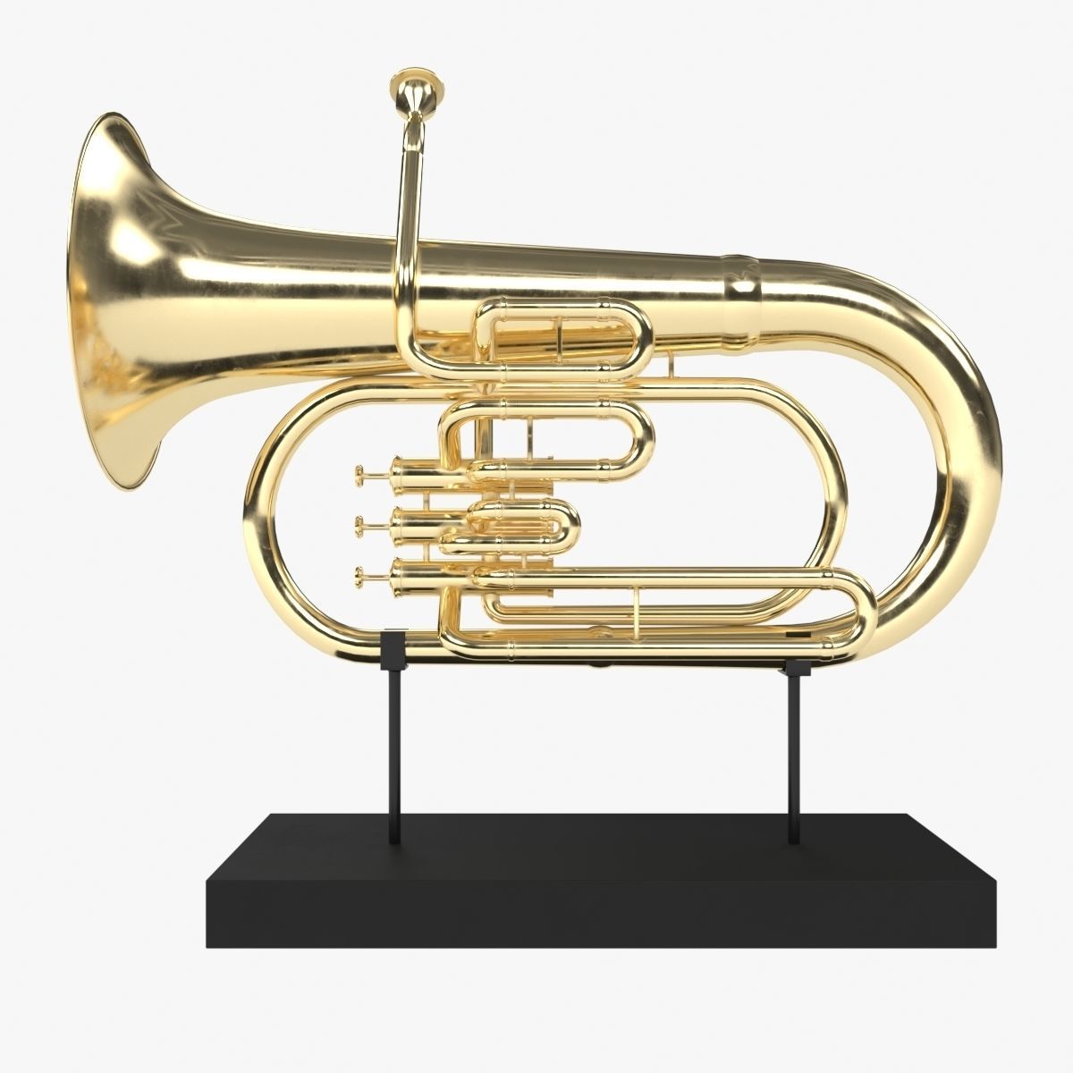 Musical instrument tuba 3D model_1