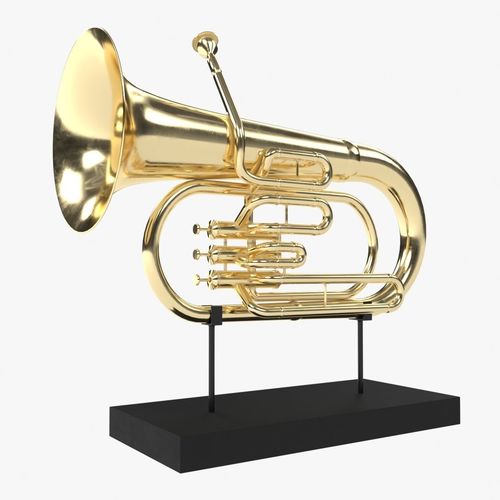 Musical instrument tuba  3D model