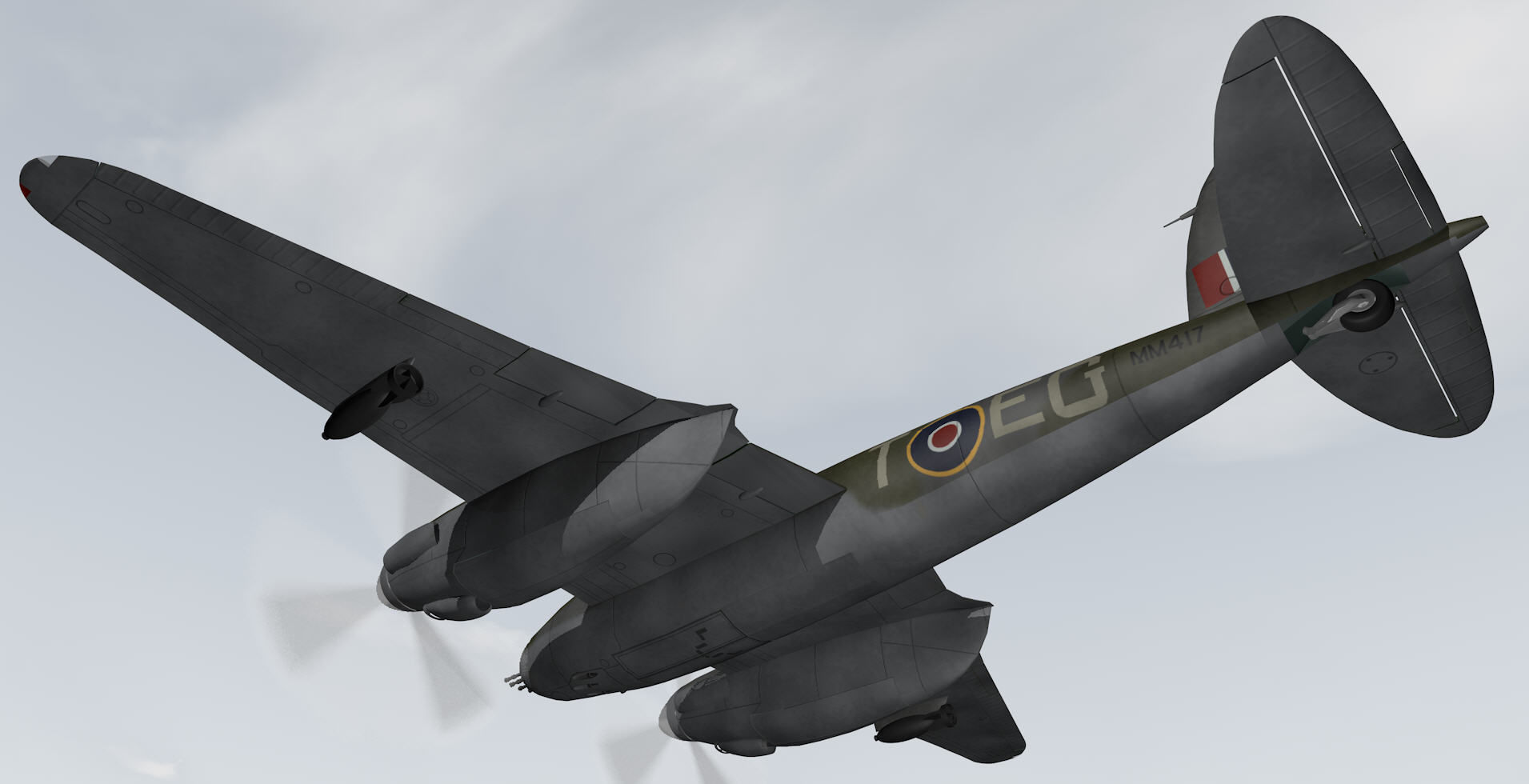 DeHavilland Mosquito Mk-6 3D model_11