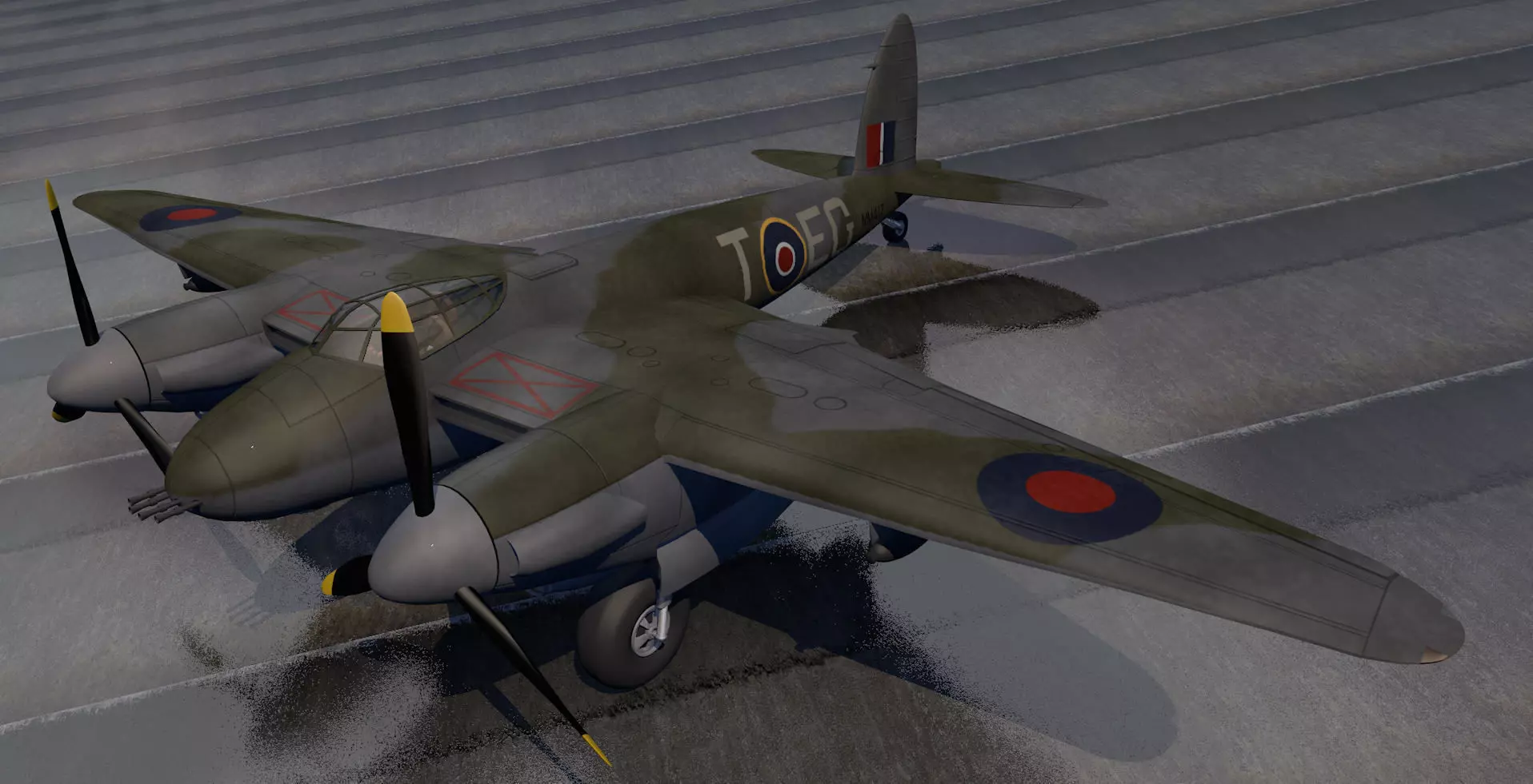 DeHavilland Mosquito Mk-6 3D model_0