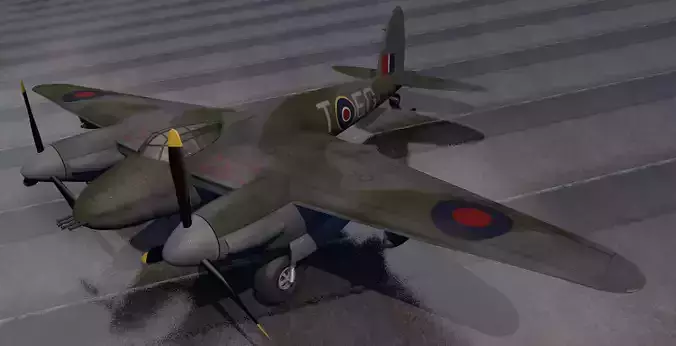 DeHavilland Mosquito Mk-6 3D model
