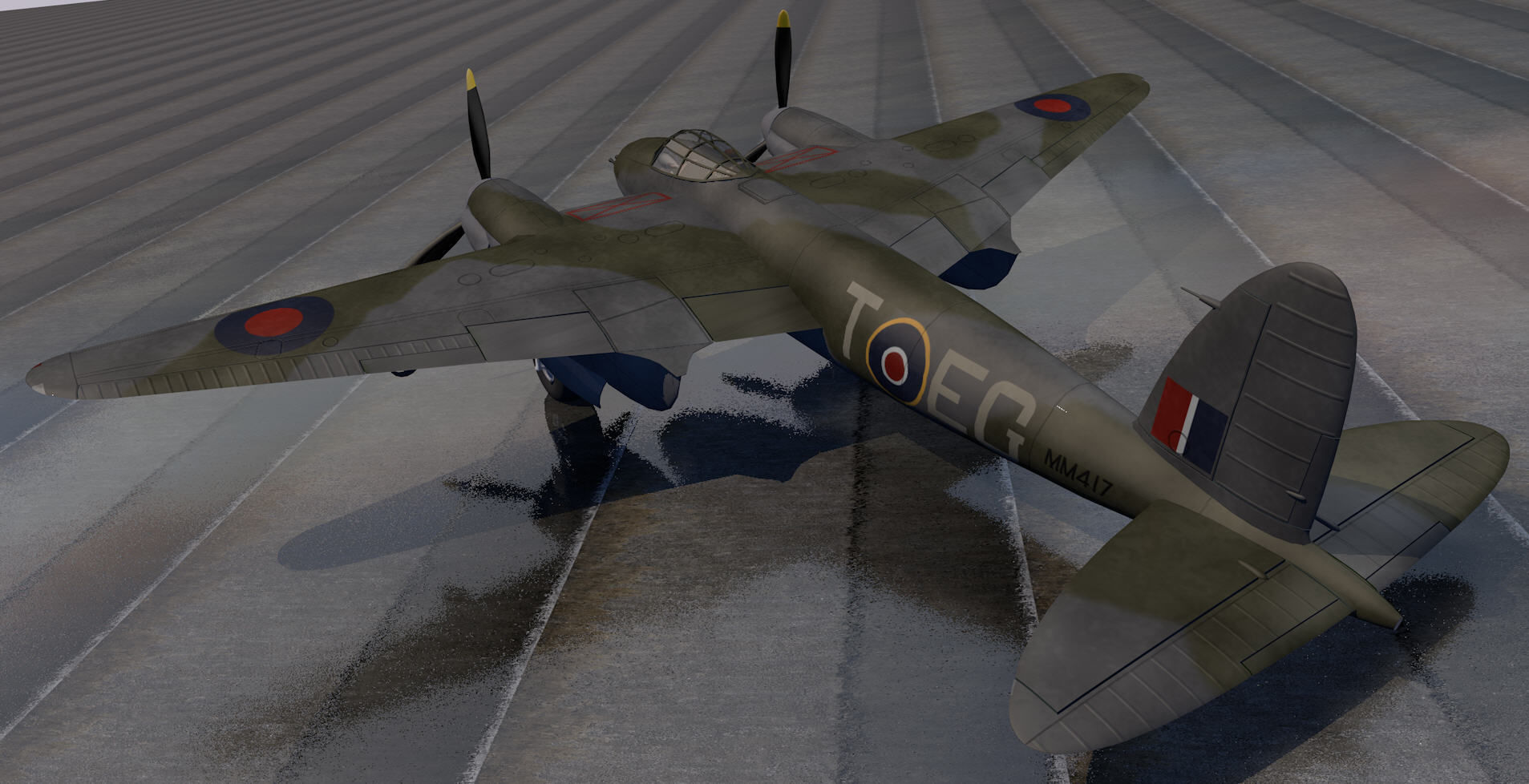 DeHavilland Mosquito Mk-6 3D model_5