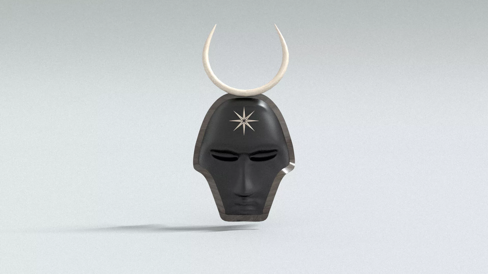 laos African Mask 3D model