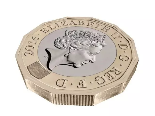 New British Pound Coin Low-poly 3D model_0