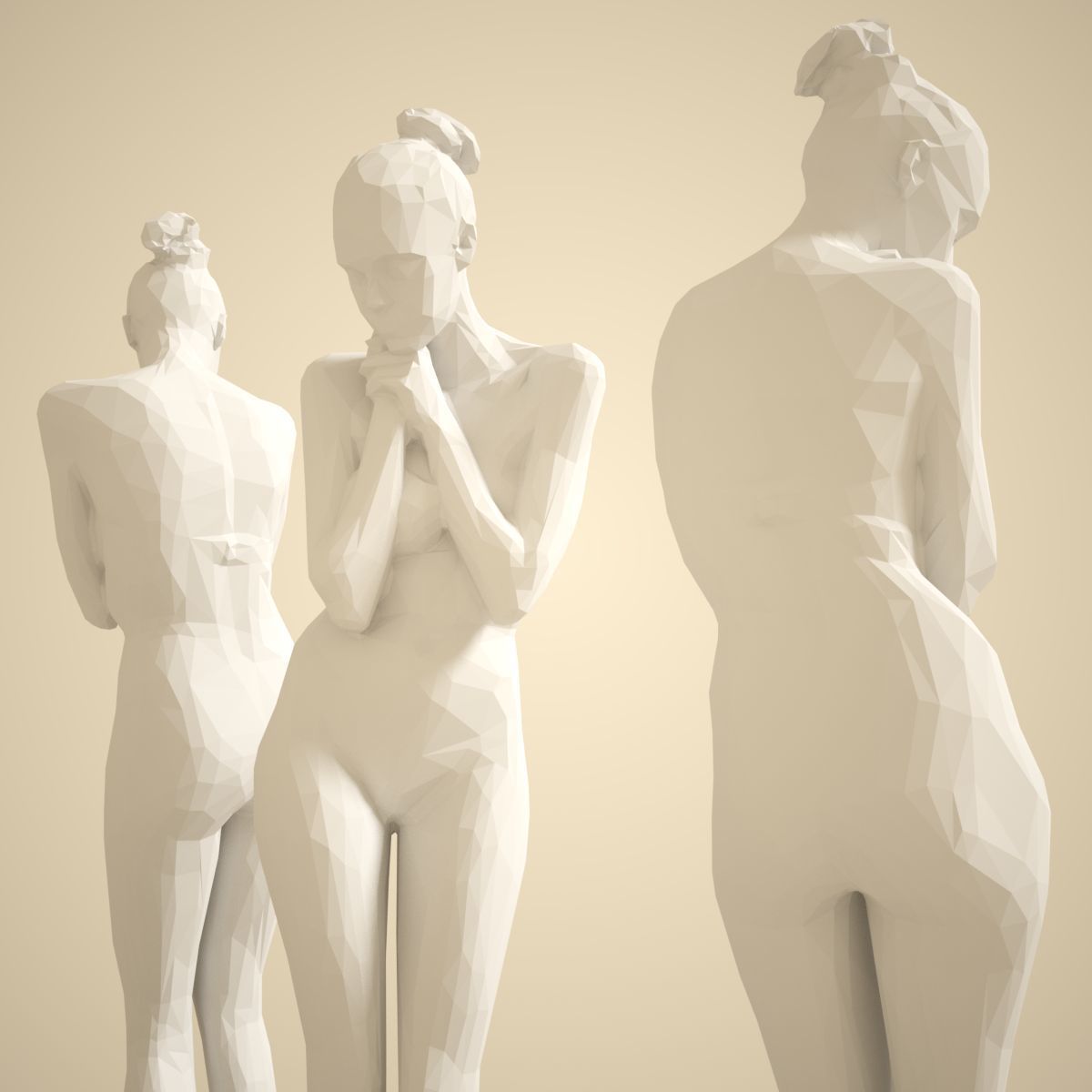 Fashion Girl Posing 3 3D print model_3