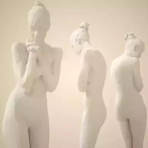 Fashion Girl Posing 3 3D print model