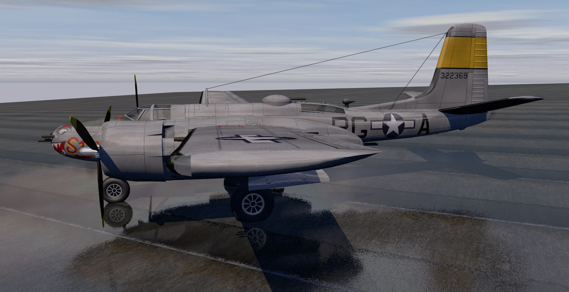 Douglas A-26B Invader 3D model_3