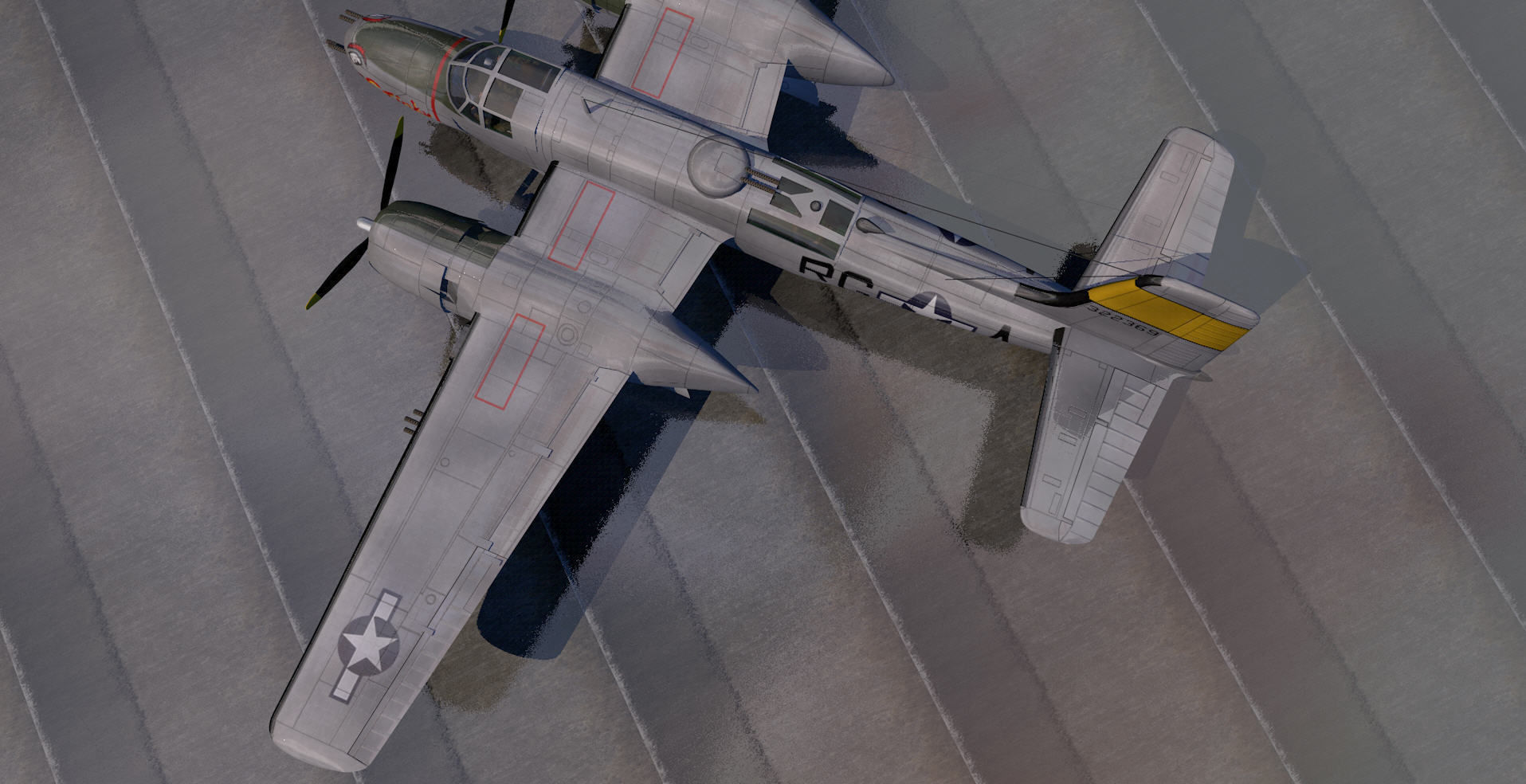 Douglas A-26B Invader 3D model_1