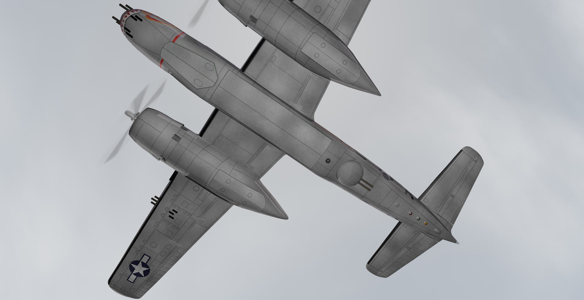 Douglas A-26B Invader 3D model_8