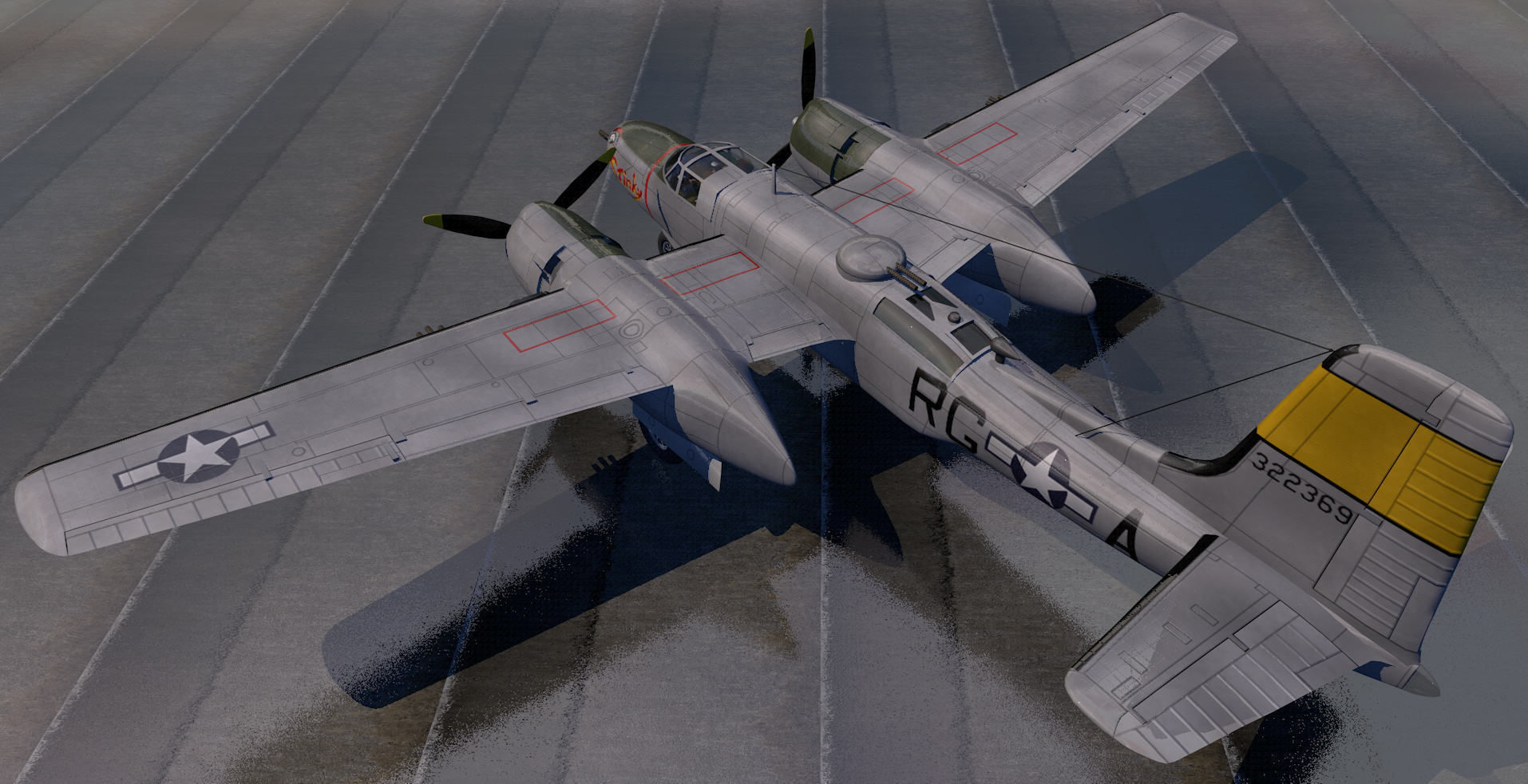 Douglas A-26B Invader 3D model_5