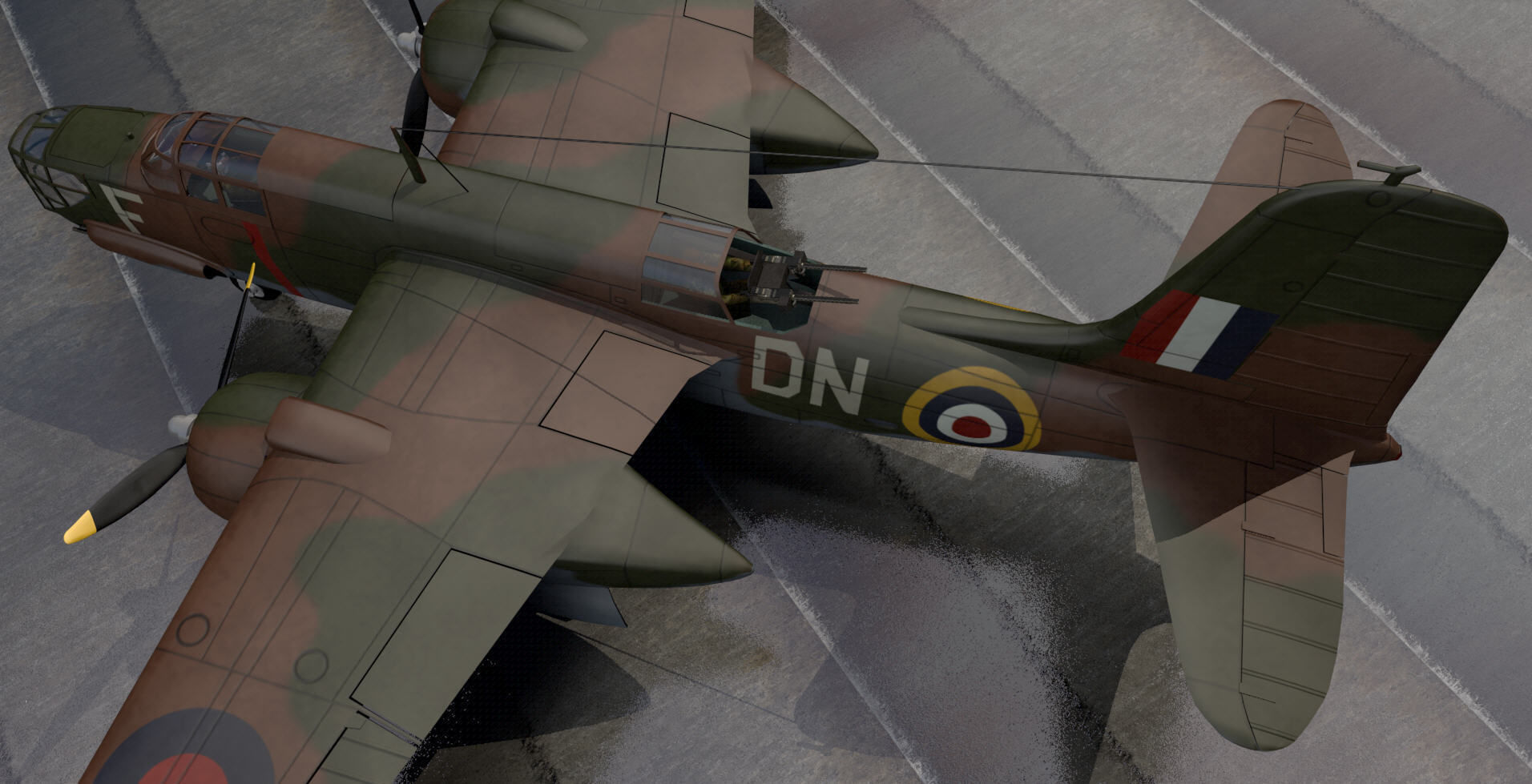 Douglas Boston Mk-3 - A-20B 3D model_4