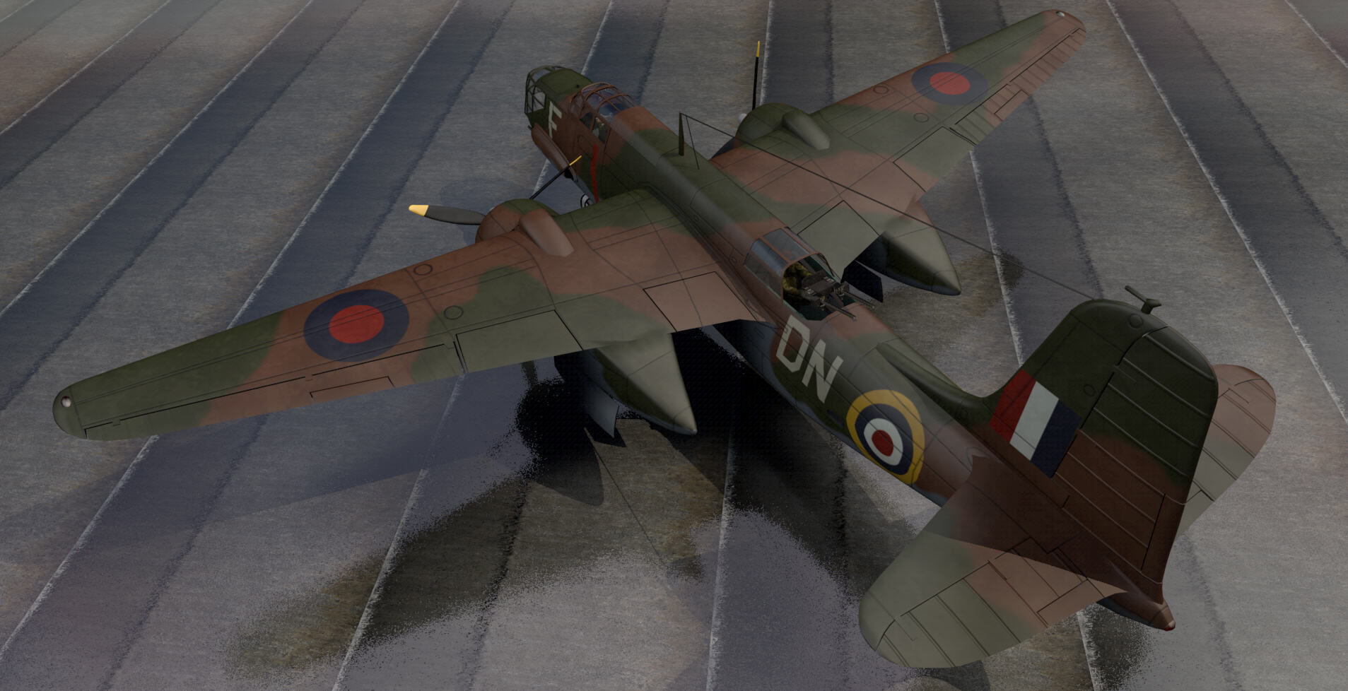 Douglas Boston Mk-3 - A-20B 3D model_7