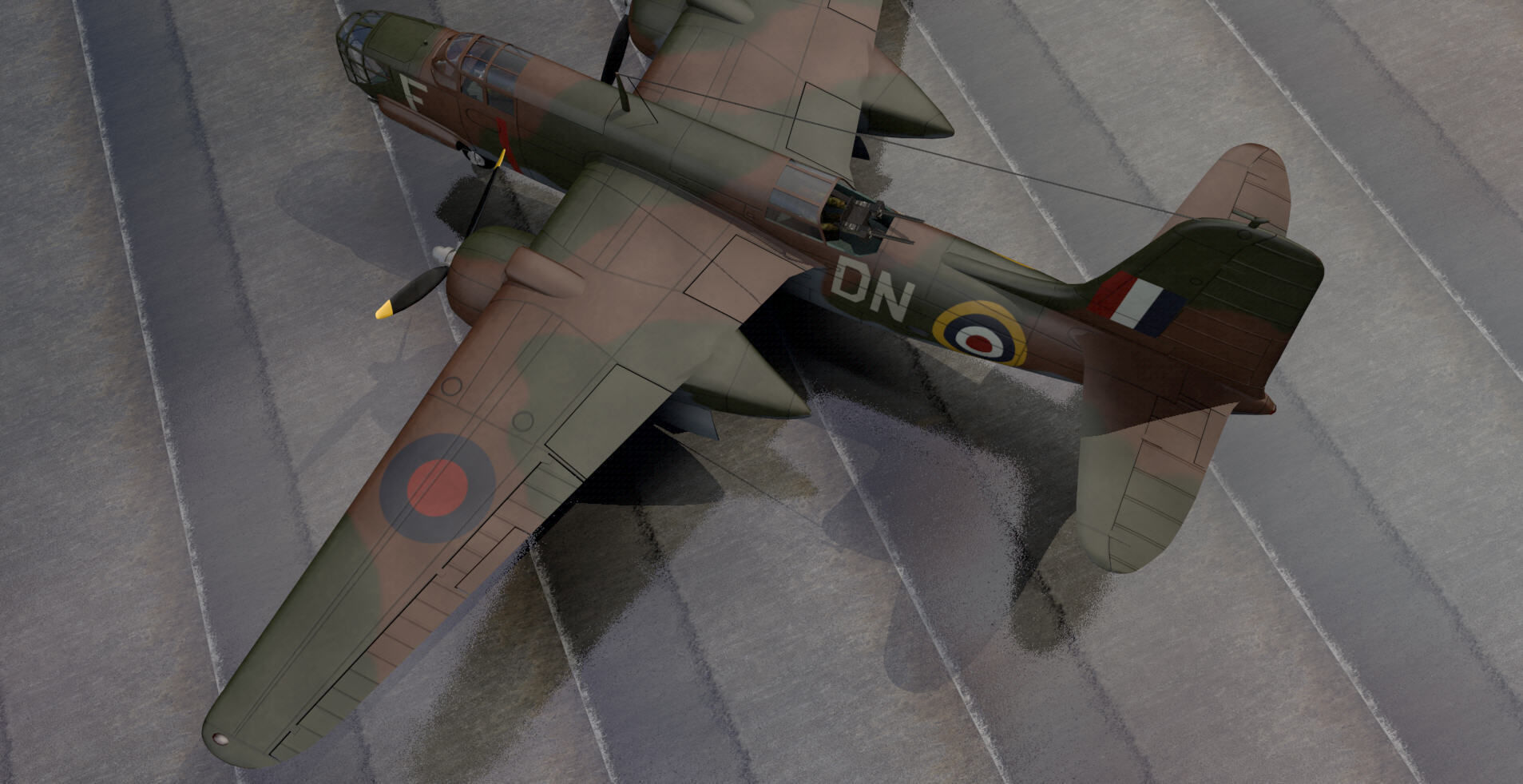 Douglas Boston Mk-3 - A-20B 3D model_5