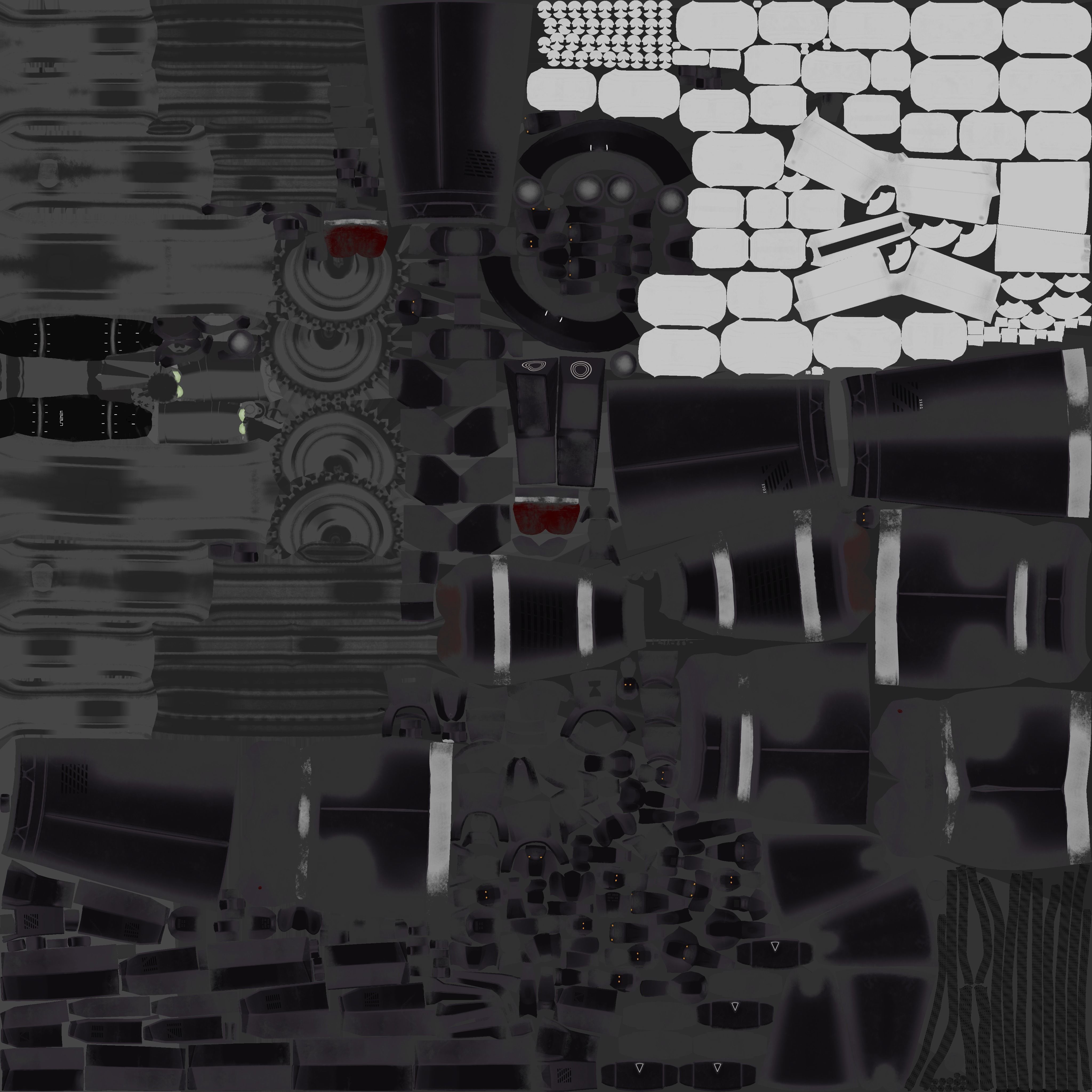 Robotic Arm Prosthetics Low-poly 3D model_3