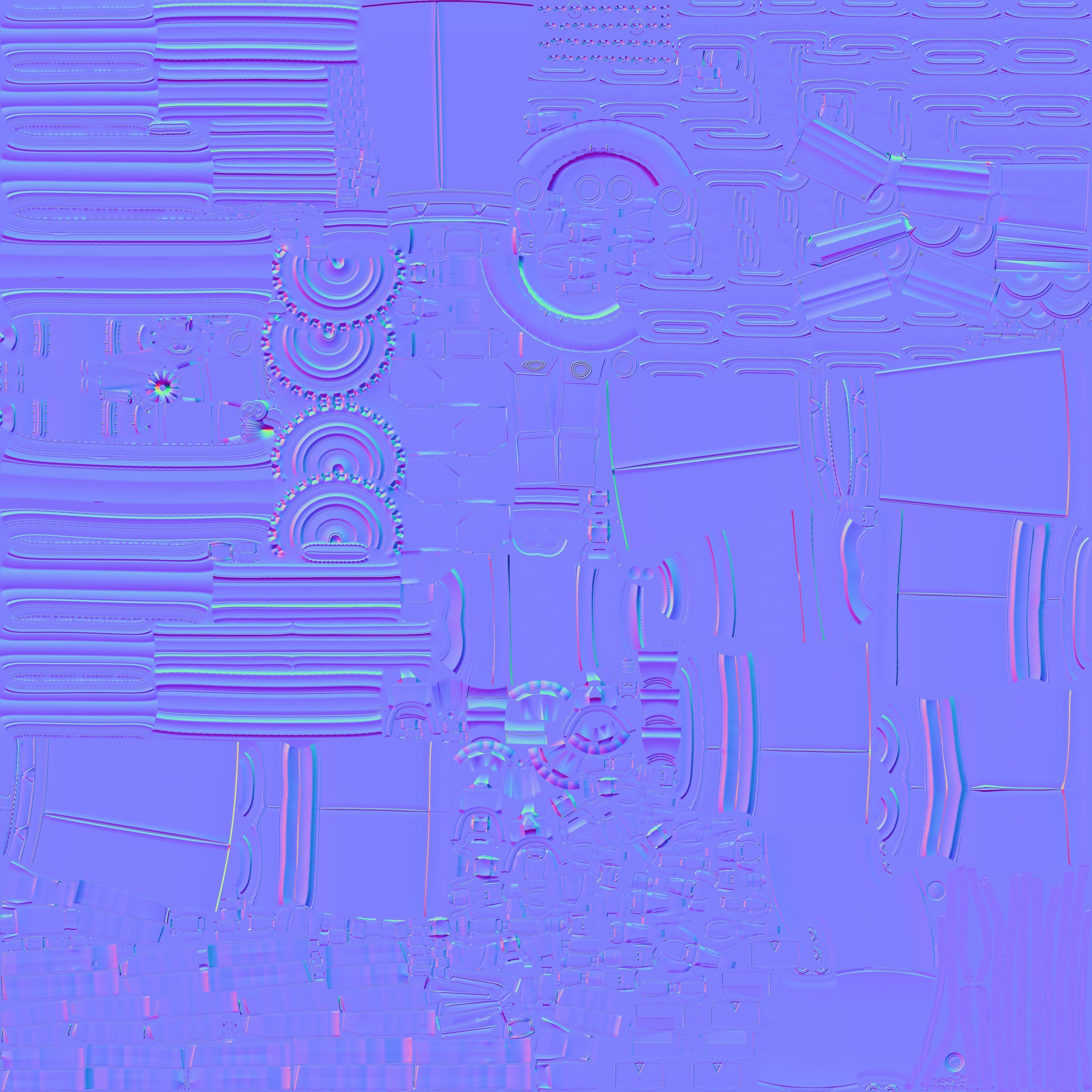 Robotic Arm Prosthetics Low-poly 3D model_2