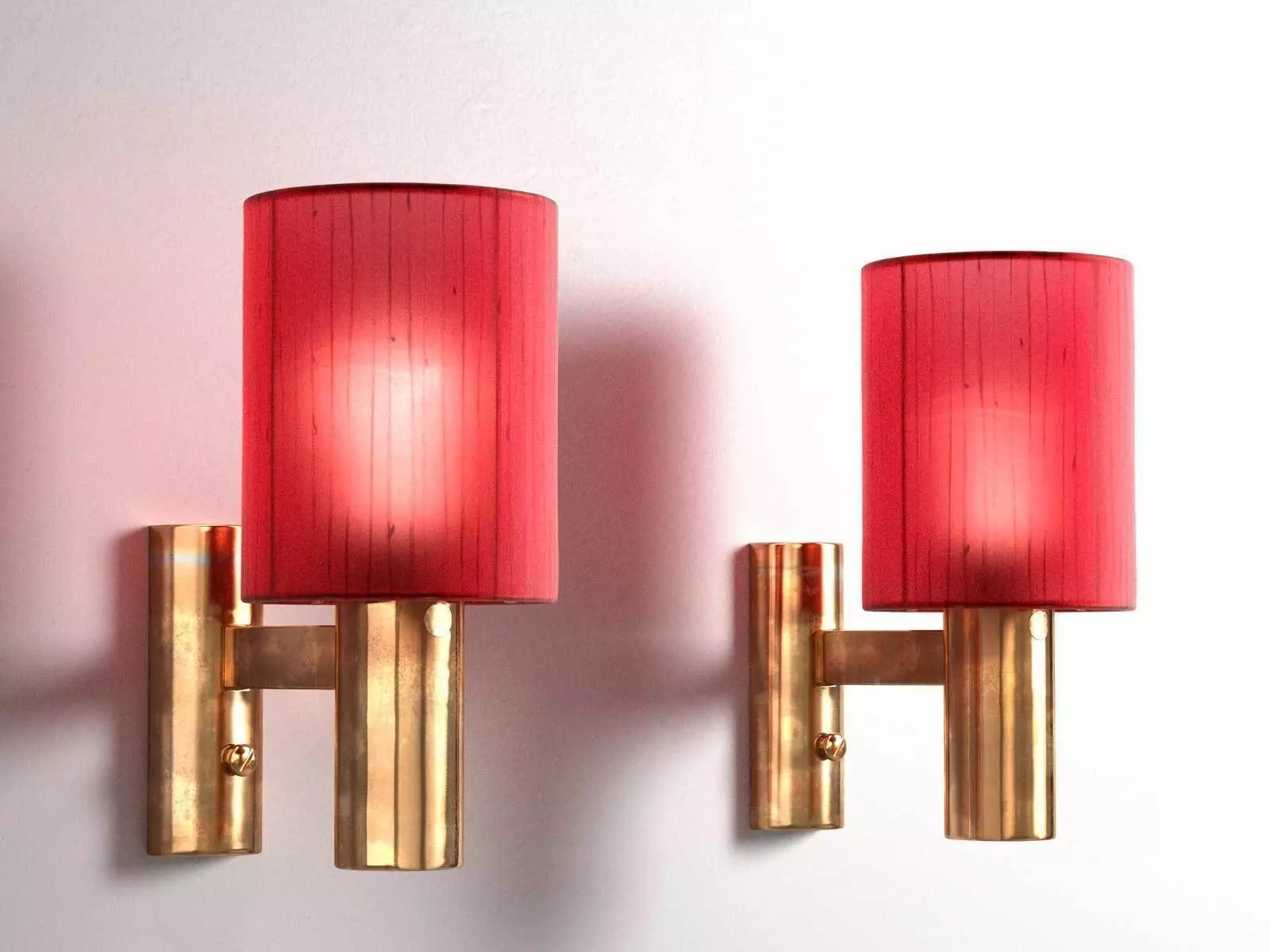 Mid Century Wall Lamp 3D model_0