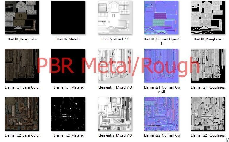 Medieval house A PBR Low-poly 3D model_11