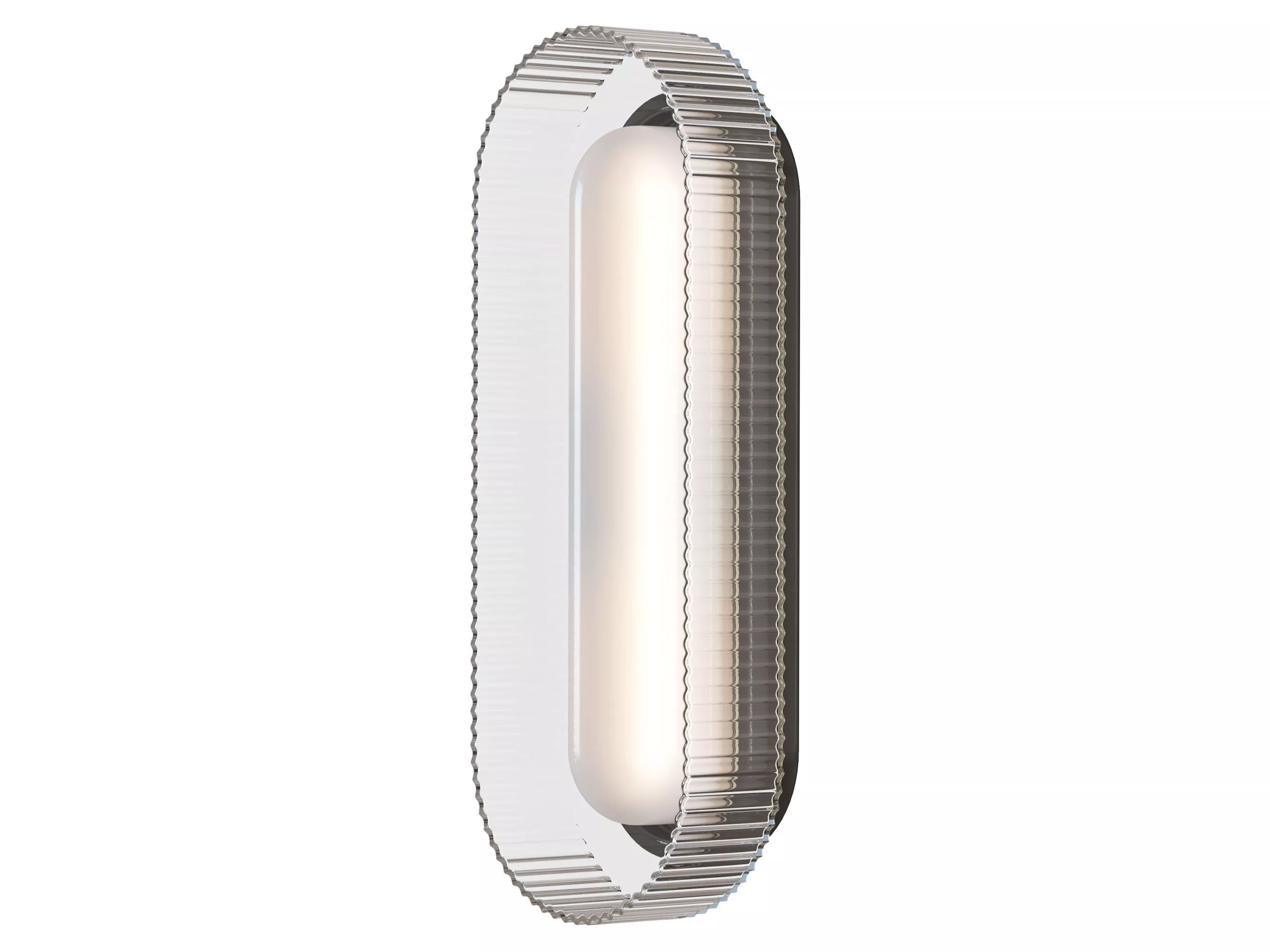 Iona Oval Ribbed cast Glass Sconce 3D model
