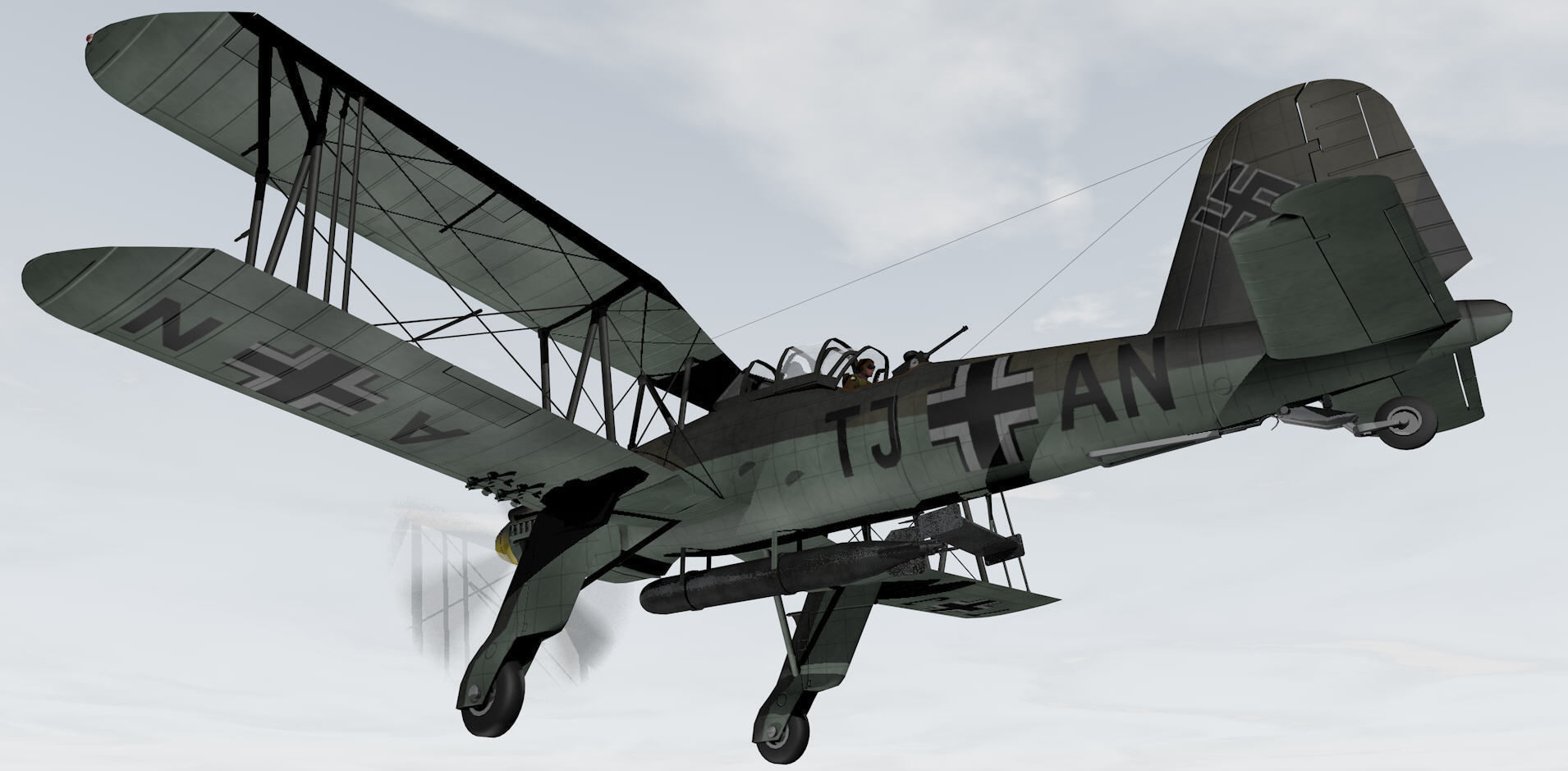 Fieseler Fi-167 Pavla 3D model_9
