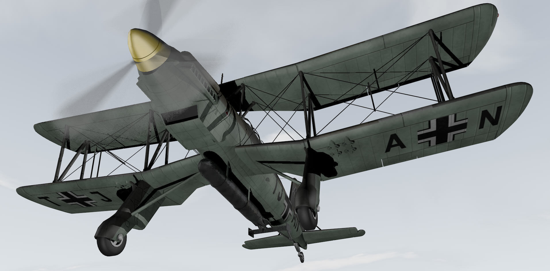 Fieseler Fi-167 Pavla 3D model_8