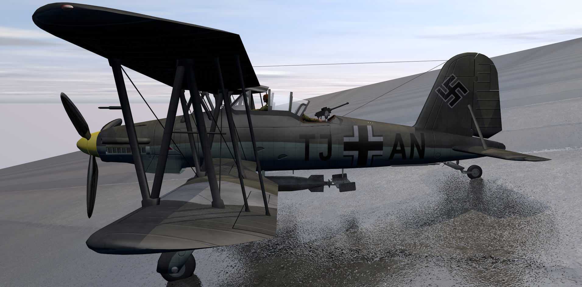 Fieseler Fi-167 Pavla 3D model_2