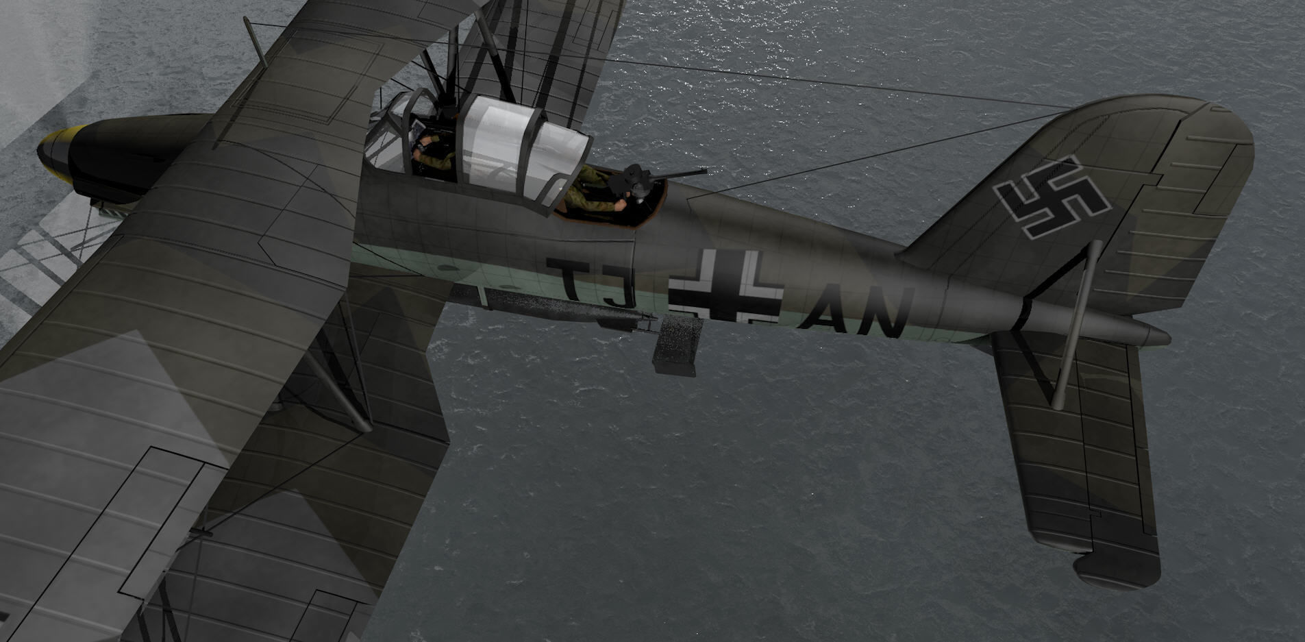 Fieseler Fi-167 Pavla 3D model_7