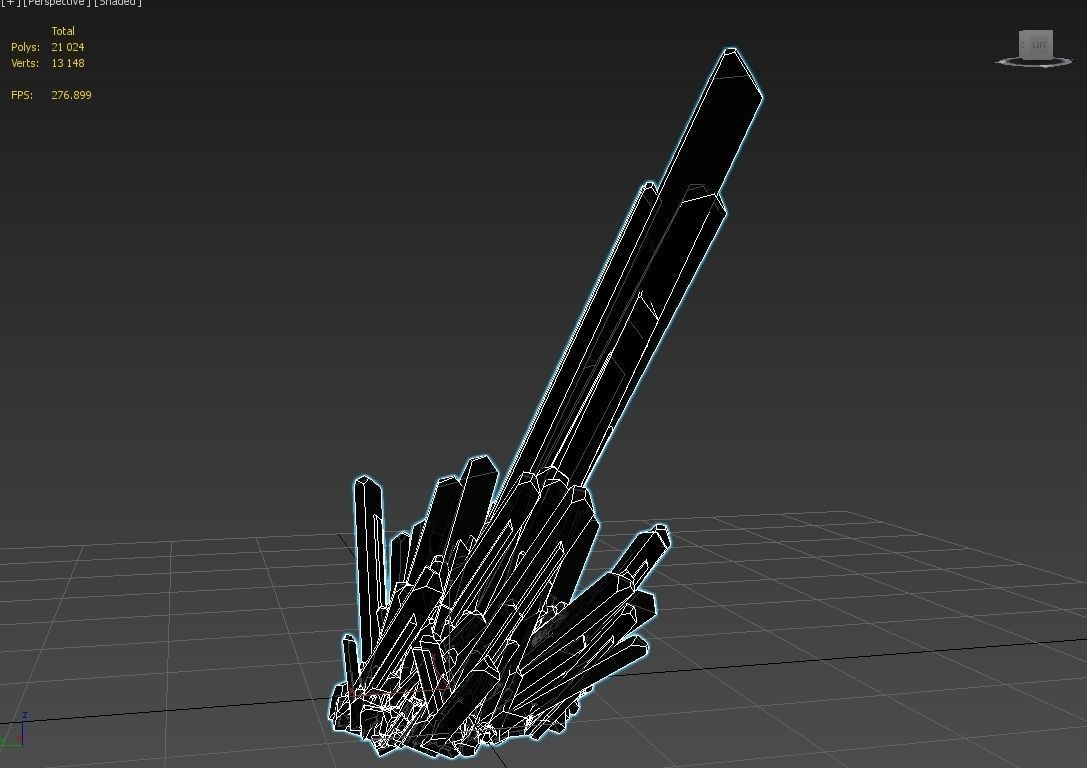 Crystal Emerald Quartz 02 3D model_4