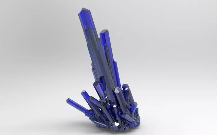 Crystal Emerald Quartz 03 3D model_0