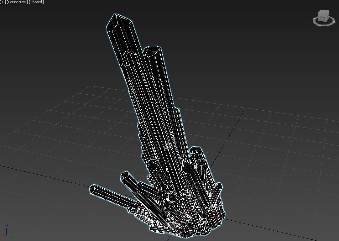 Crystal Emerald Quartz 03 3D model_2