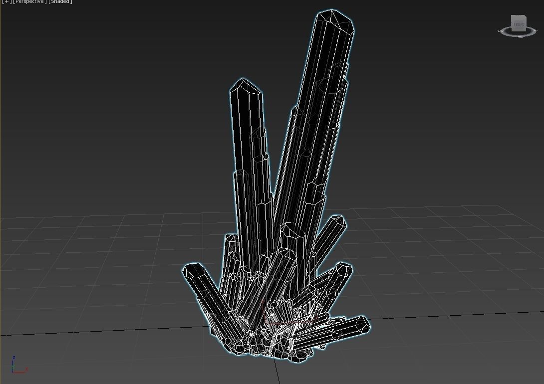 Crystal Emerald Quartz 03 3D model_3