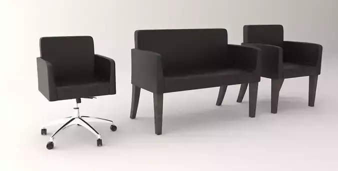 Office Armchair and Sofa Set