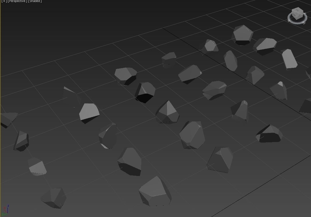 Emerald Gem Crystal Garnet Jewel Stone Pack 35 Pieces  Low-poly 3D model_6