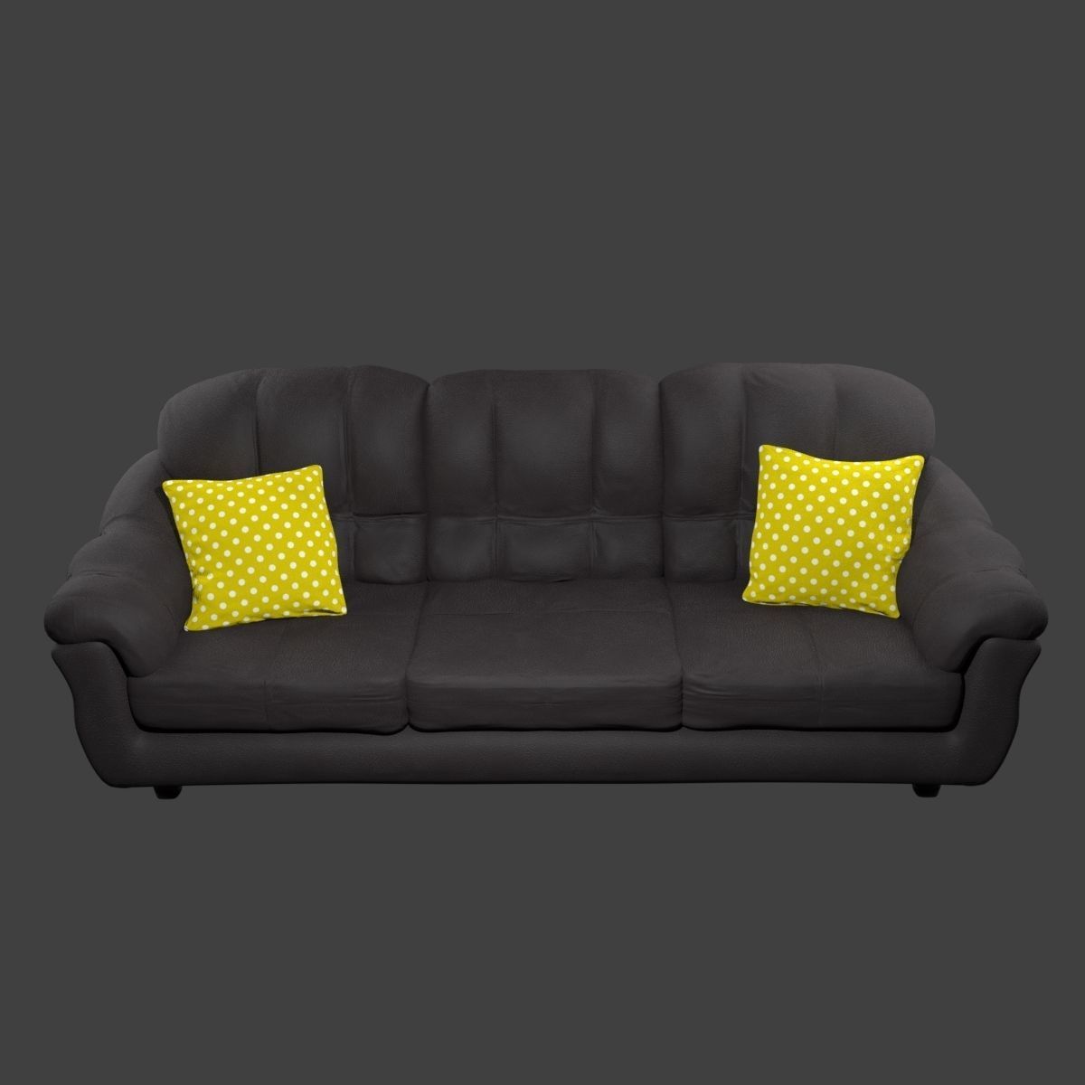 Pillow with yellow spots Free low-poly 3D model_11