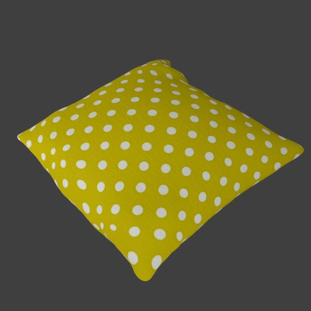 Pillow with yellow spots Free low-poly 3D model_7