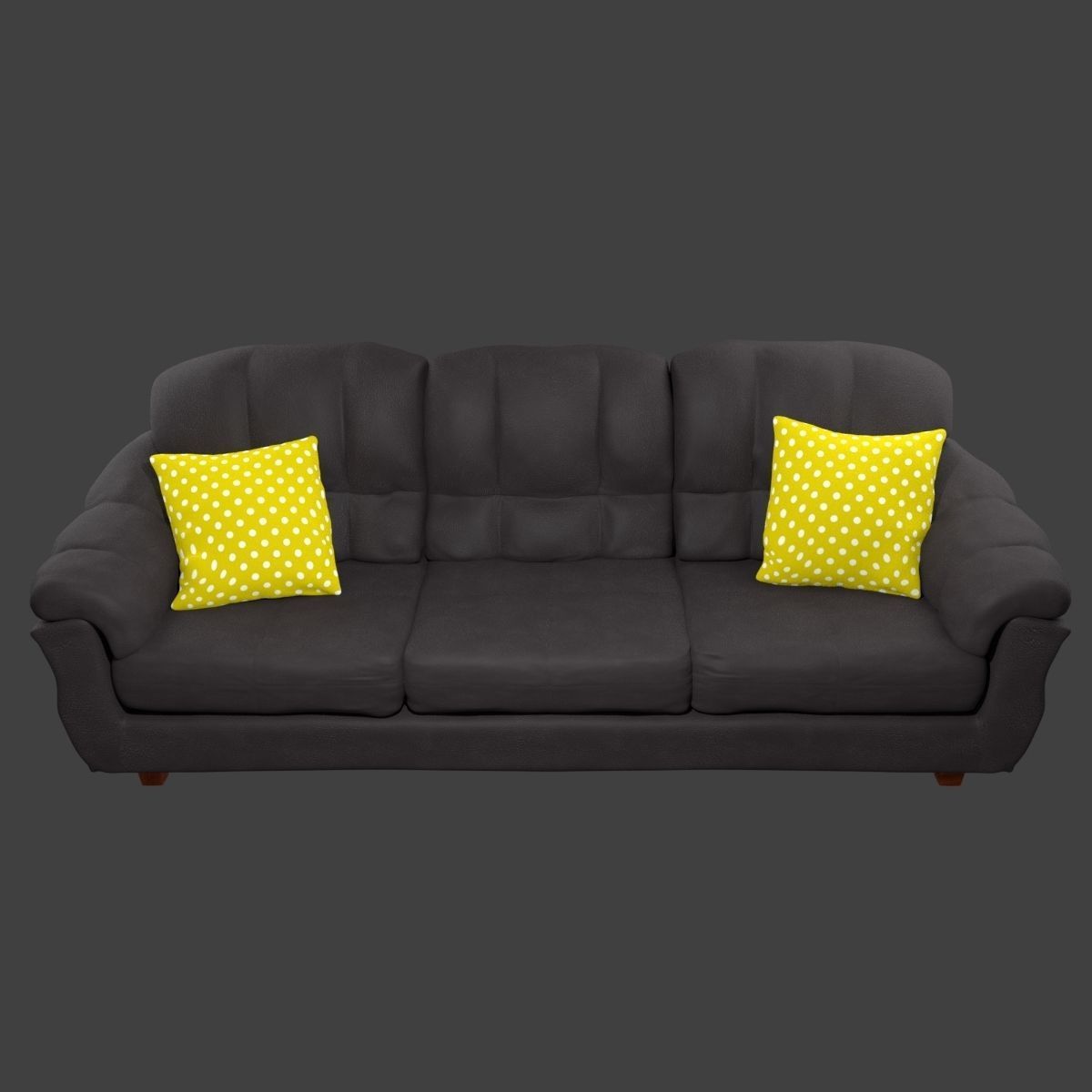 Pillow with yellow spots Free low-poly 3D model_10