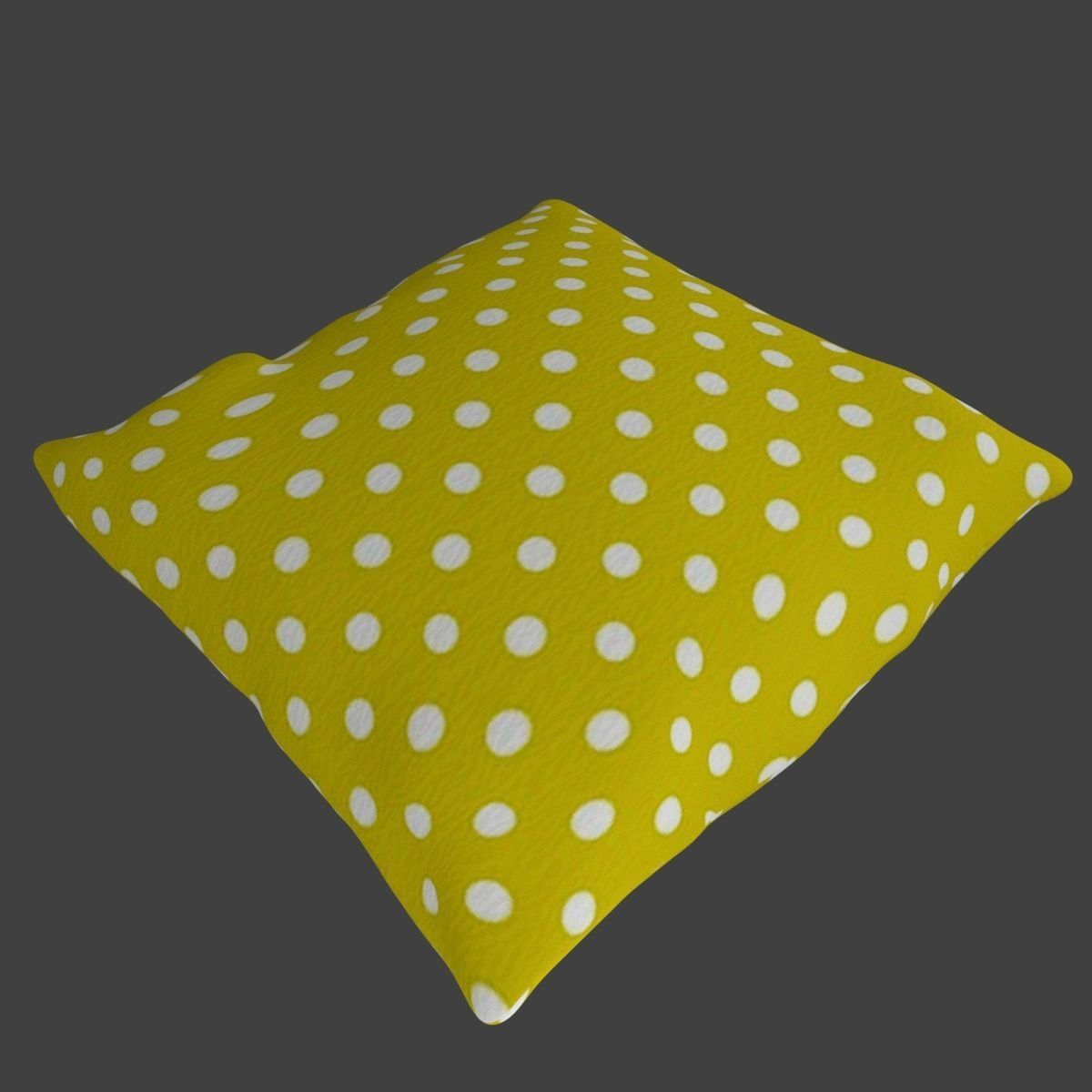 Pillow with yellow spots Free low-poly 3D model_9