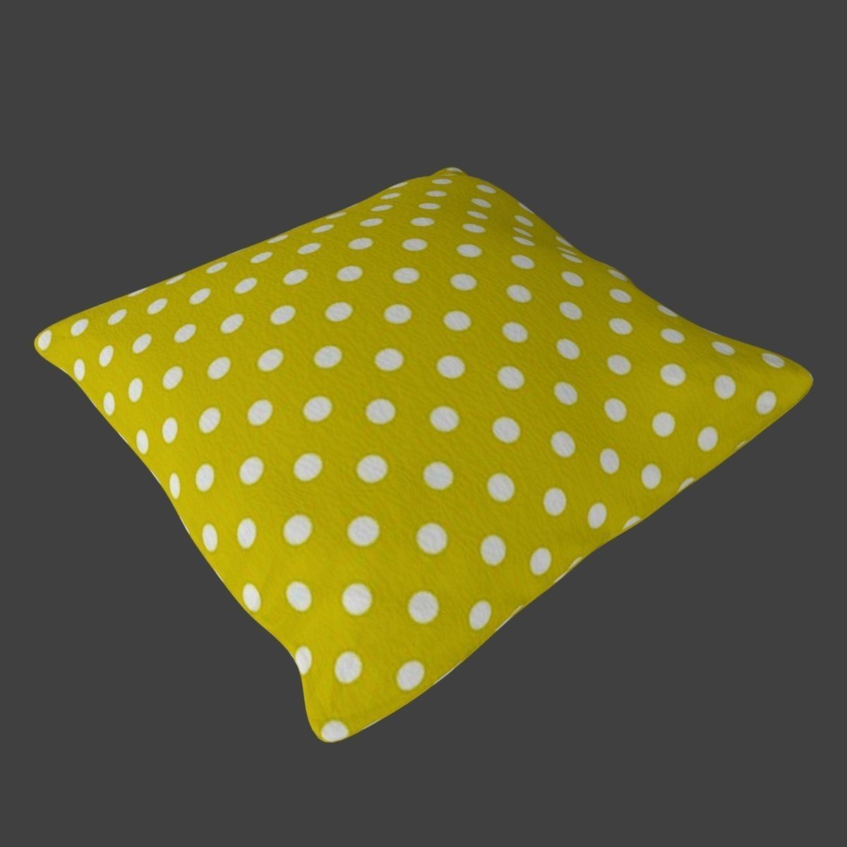 Pillow with yellow spots Free low-poly 3D model_3
