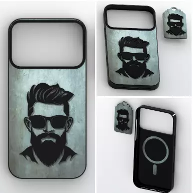 Bearded Sunglasses MagSafe Case 3D print model
