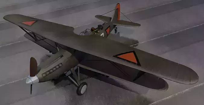 Fokker CX - Dutch 3D model