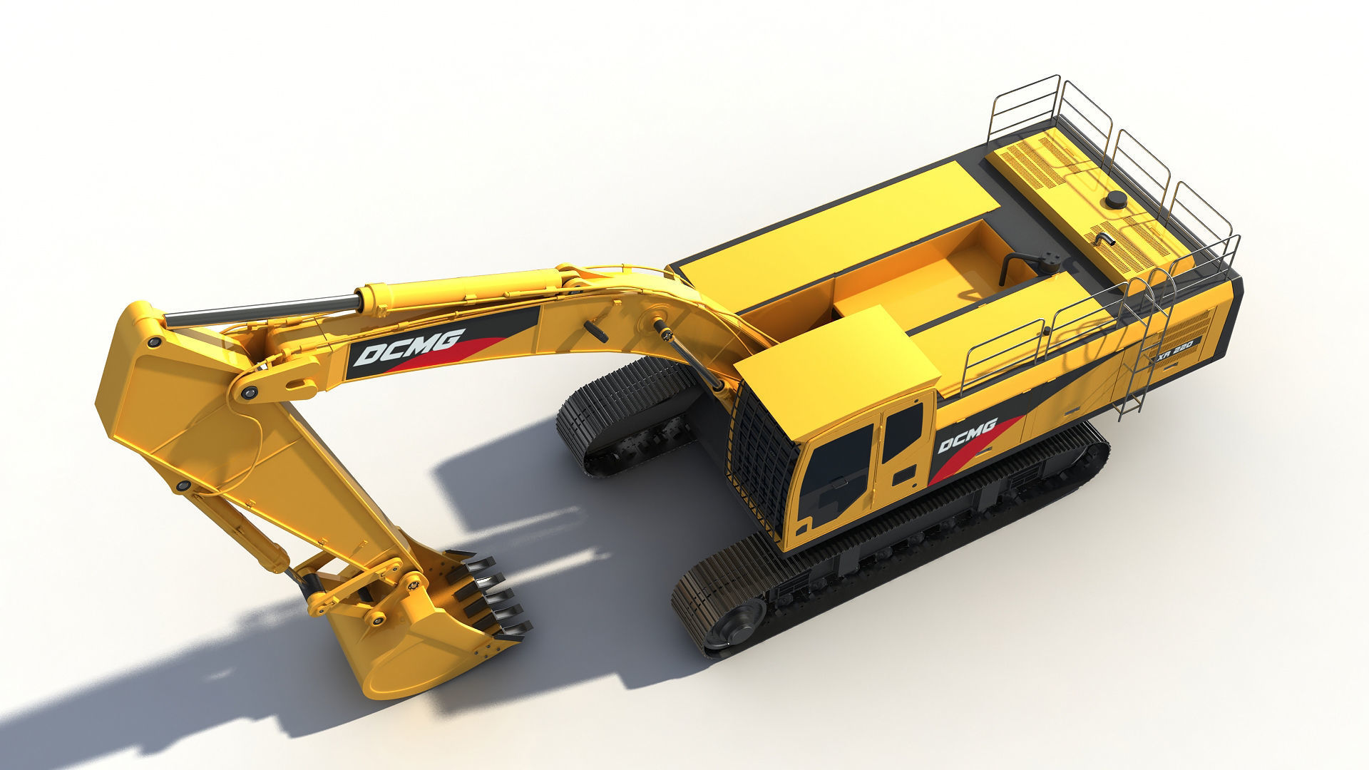 Excavator 3D model_4