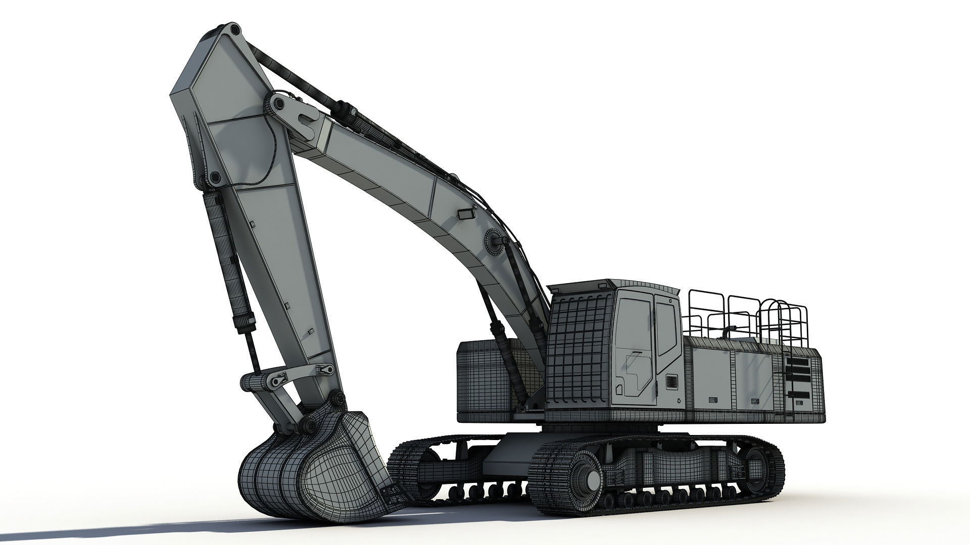 Excavator 3D model_8