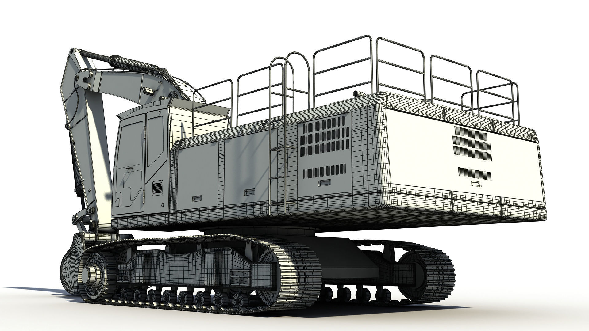 Excavator 3D model_9