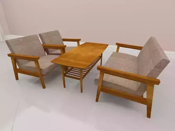 Sofa living table 3D print model