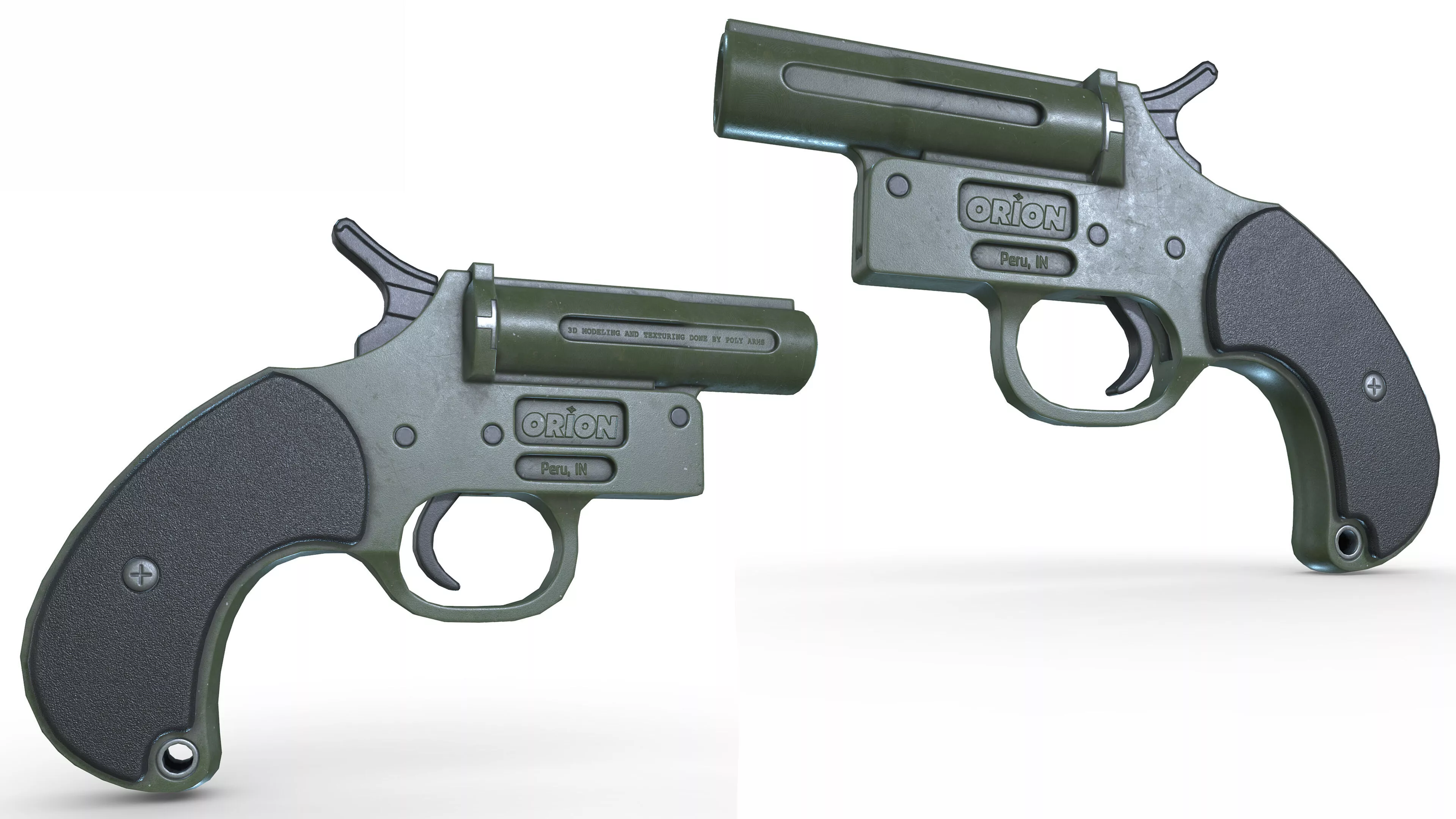 Orion Flare Gun Low-poly 3D model