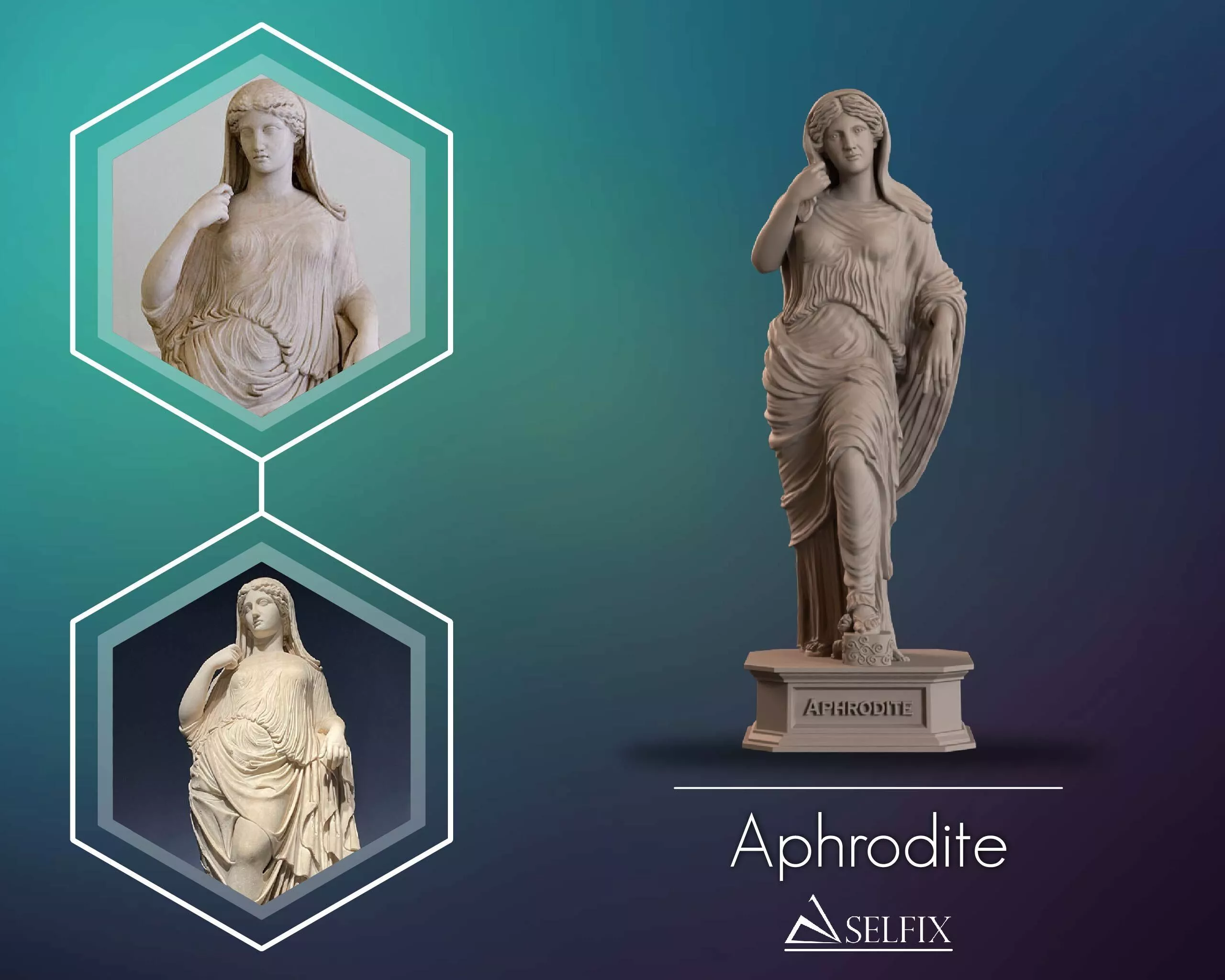 Aphrodite Full Body Sculpture 3D print model