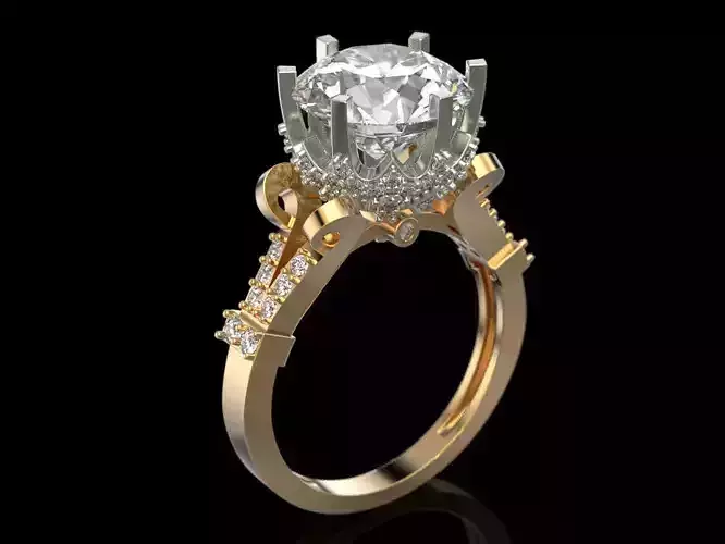 Engagement Ring Free 3D print model